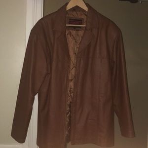 Men's Light Brown Leather Jacket